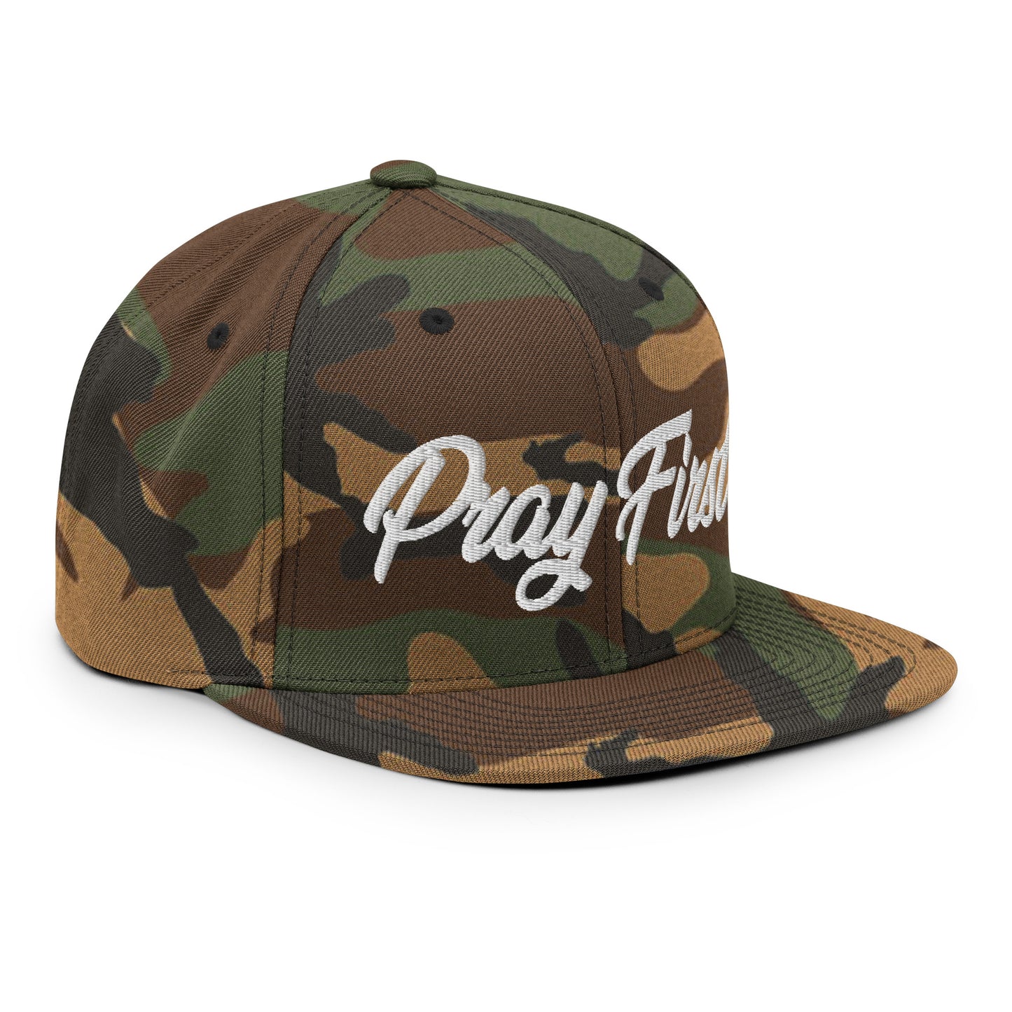 Pray First! Snapback Hat